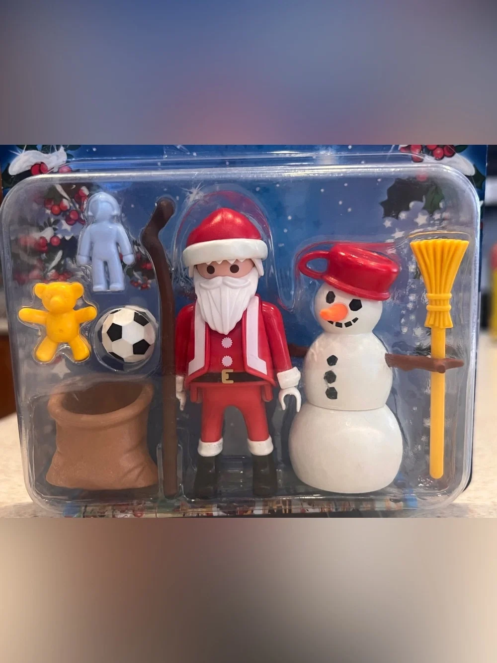 Playmobil Christmas Holiday Sets Lot 5846 & 5845 Santa Elf Snowman stocking gift